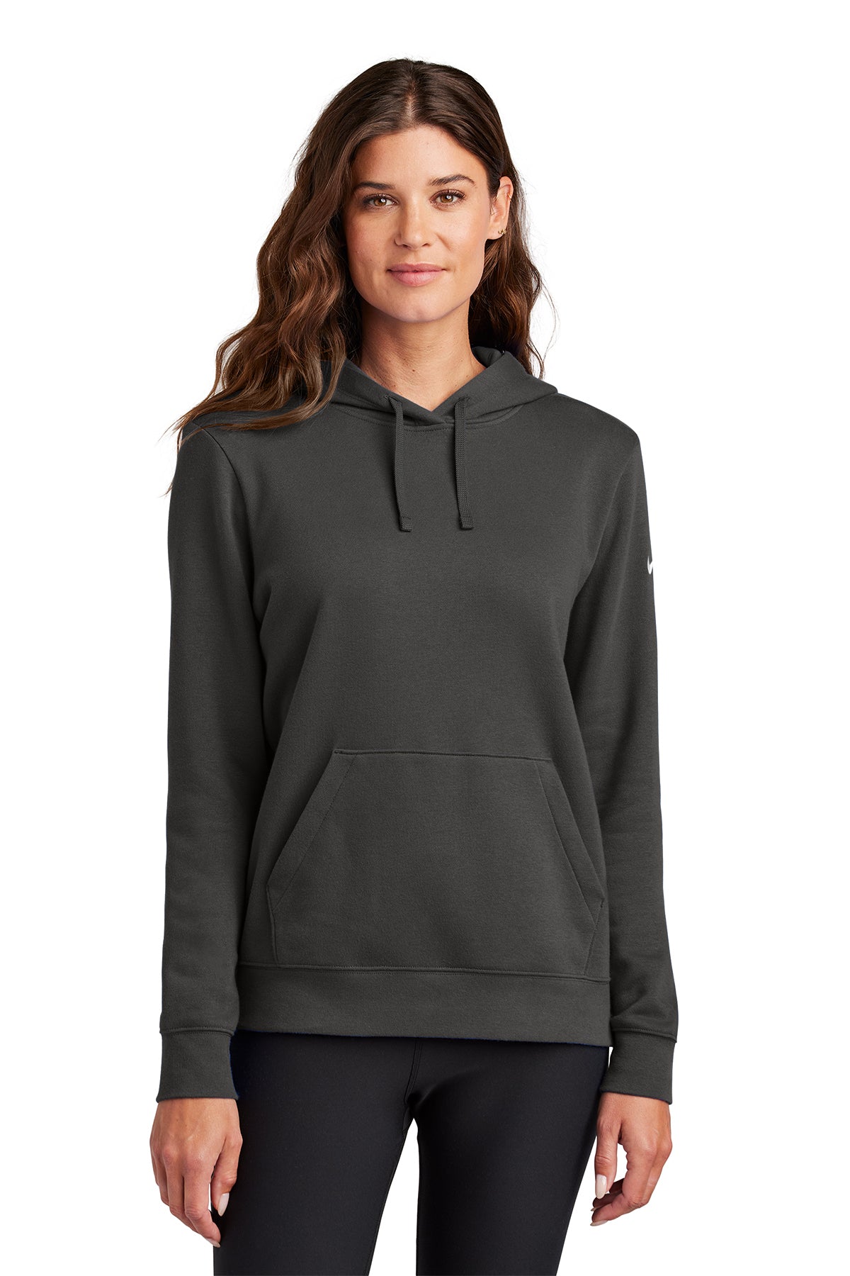 SLP Nike Club Fleece Hoodie Womens- Anthracite