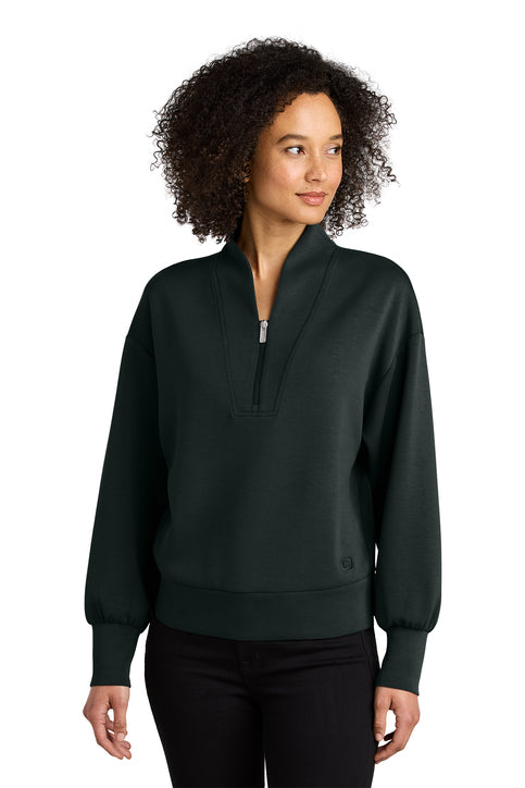 Black OGIO® Women’s Transcend 1/4-Zip