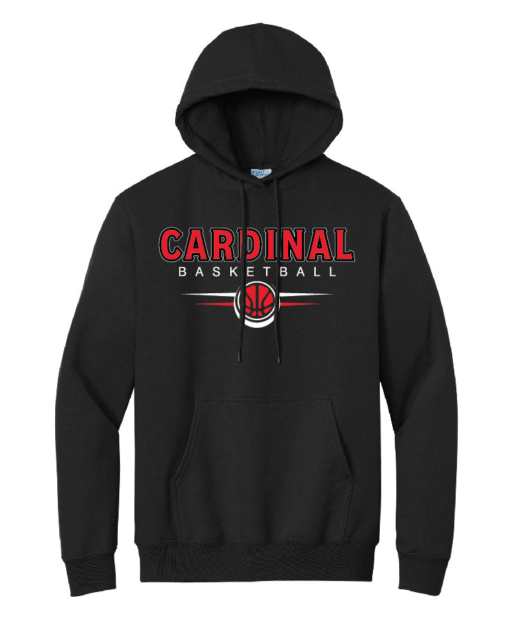 BA Basketball Black Essential Fleece Hoodie (adult and youth)