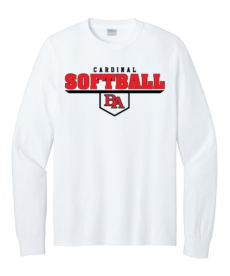 BA Fastpitch White Long Sleeve