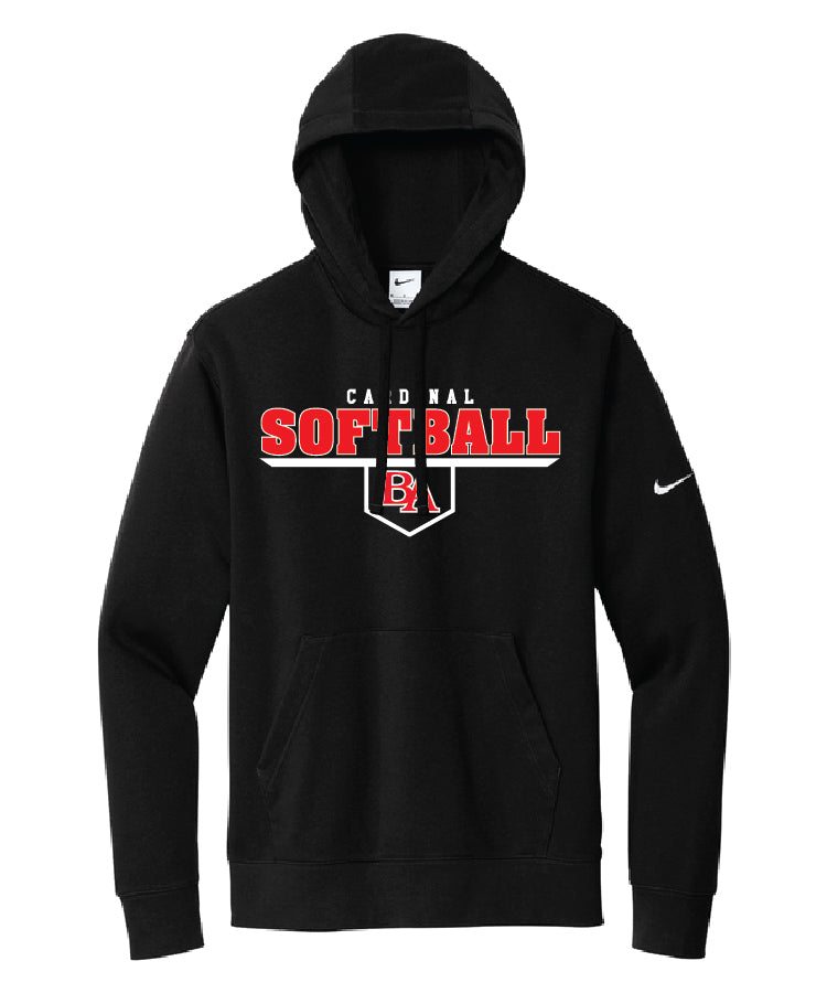 BA Softball NIKE hoodie - Black