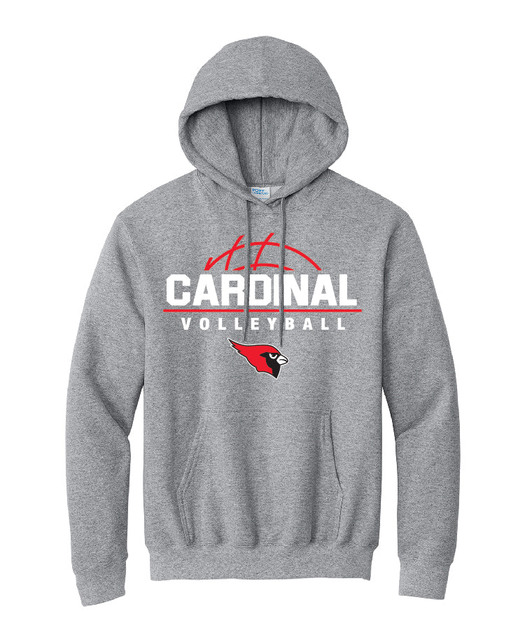 BA Volleyball Team Hoodie - Athletic Heather (adult and youth)