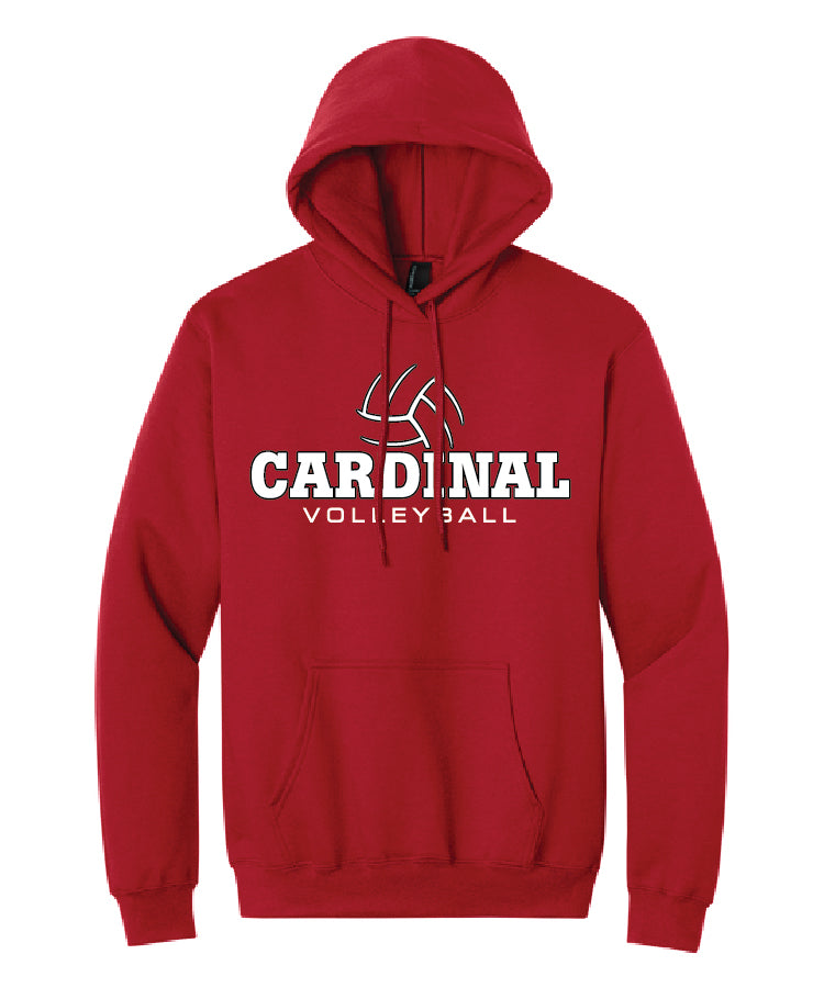 BA Volleyball Team Hoodie - Red (adult and youth)