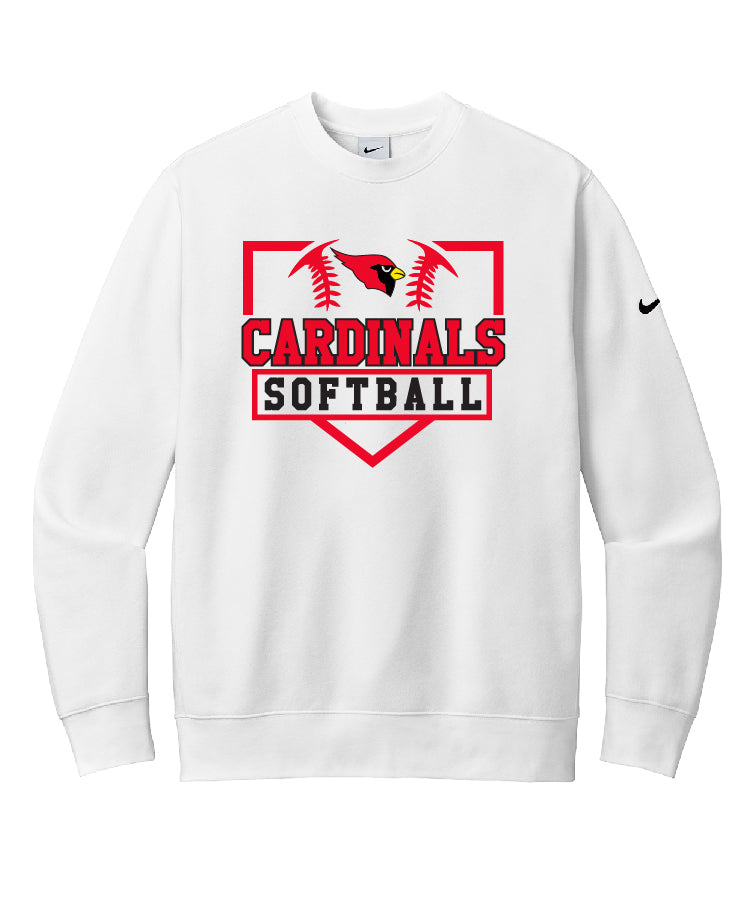 BA Fastpitch- NIKE White Crew