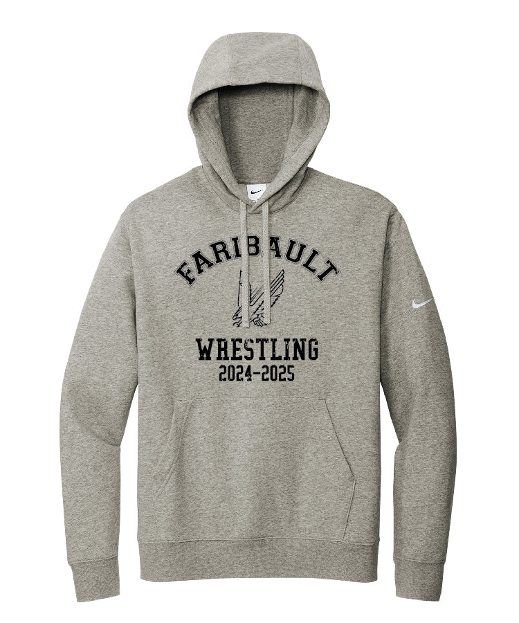 Faribault Wrestling Hoodie NIKE - Dark Grey Heather