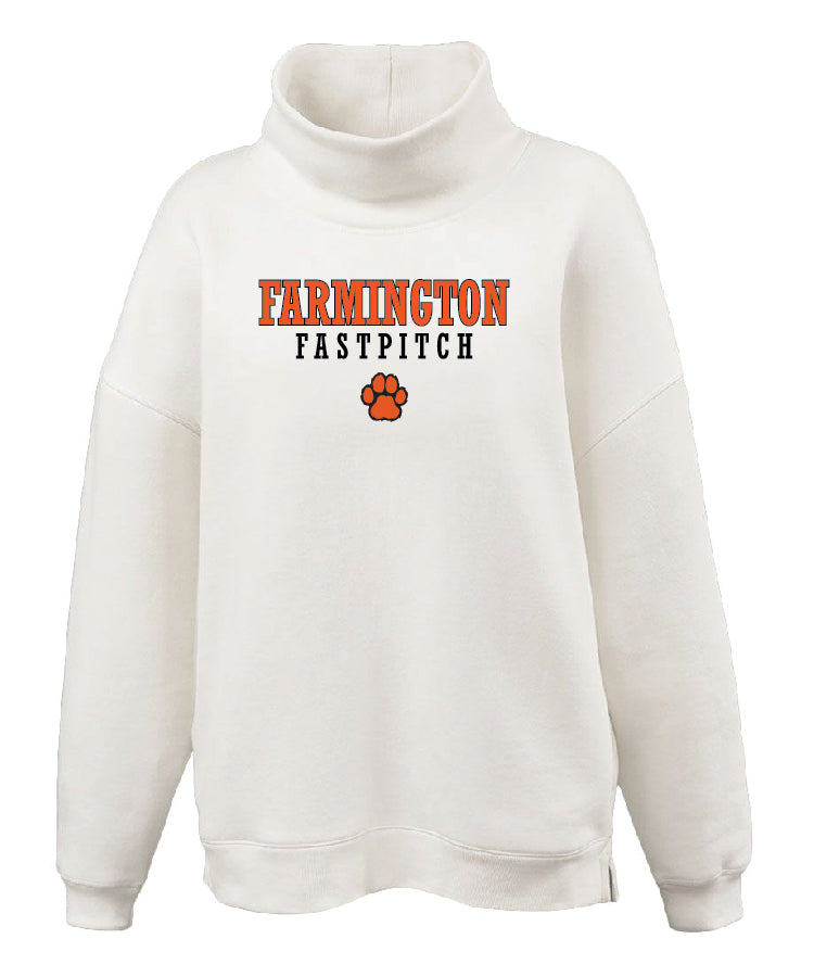 Cream Oversized Mockneck - Player
