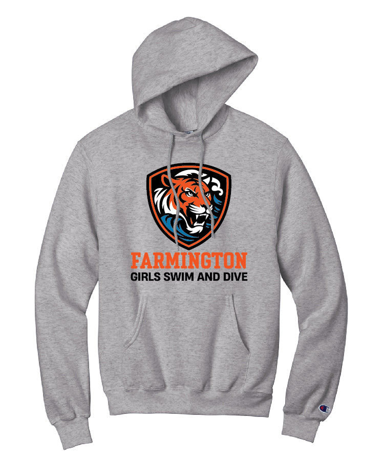 Farmington Swim & Dive Hoodie - Silver\Grey