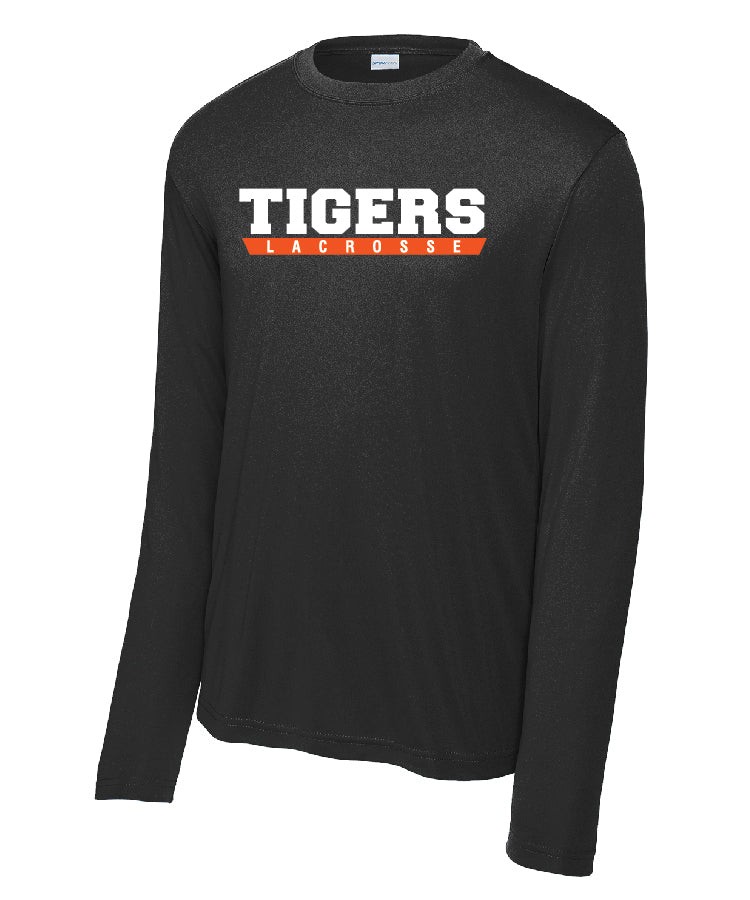 TIGERS Lacrosse Long sleeve Performance Tee ( youth and adult)
