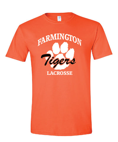 Farmington Lacrosse T-Shirt - Orange (adult and youth)