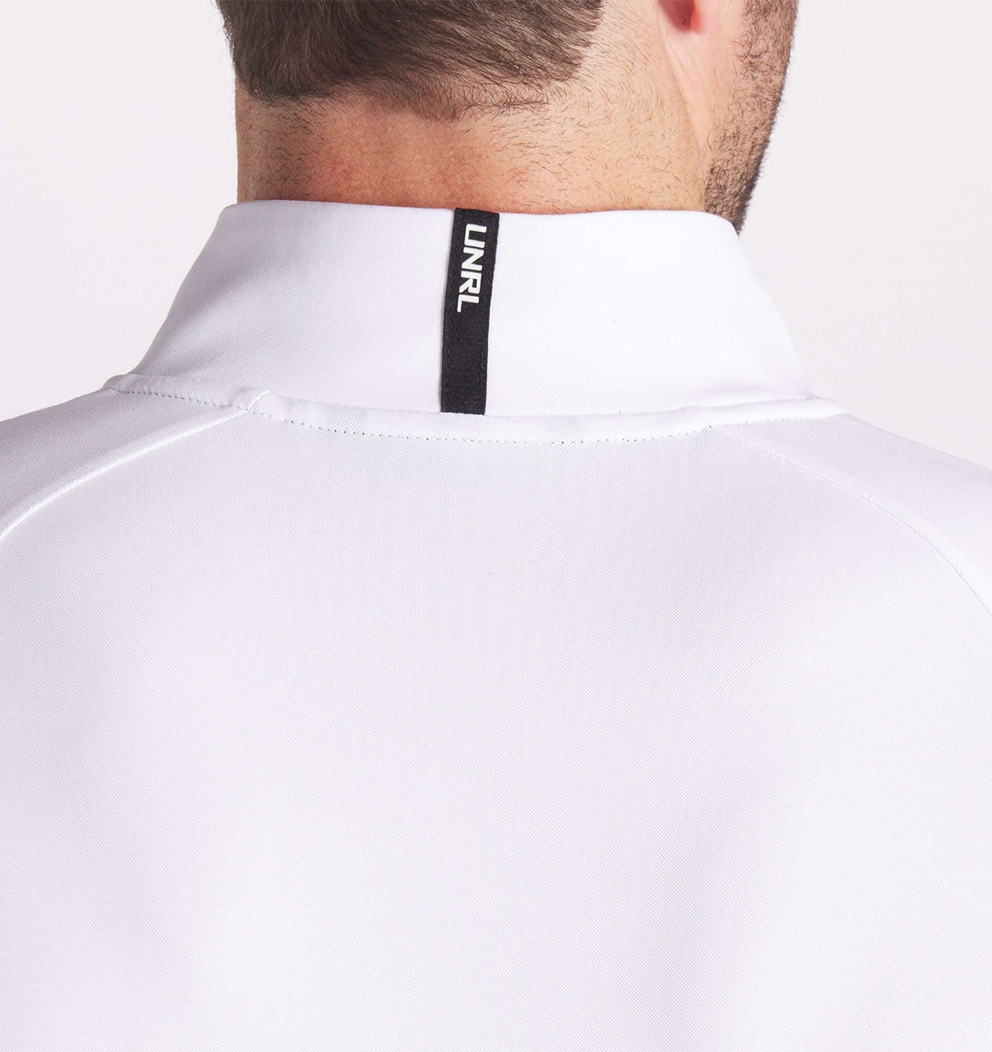 White UNRL HIGHLANDS 1/4 zip
