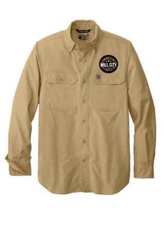 Carhartt Force® Solid Long Sleeve Shirt (Khaki)