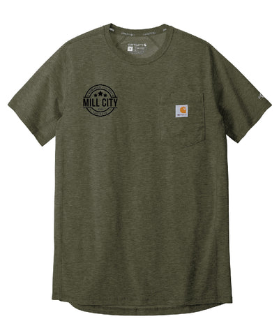 Carhartt Force Short Sleeve Pocket T-Shirt (Basil)