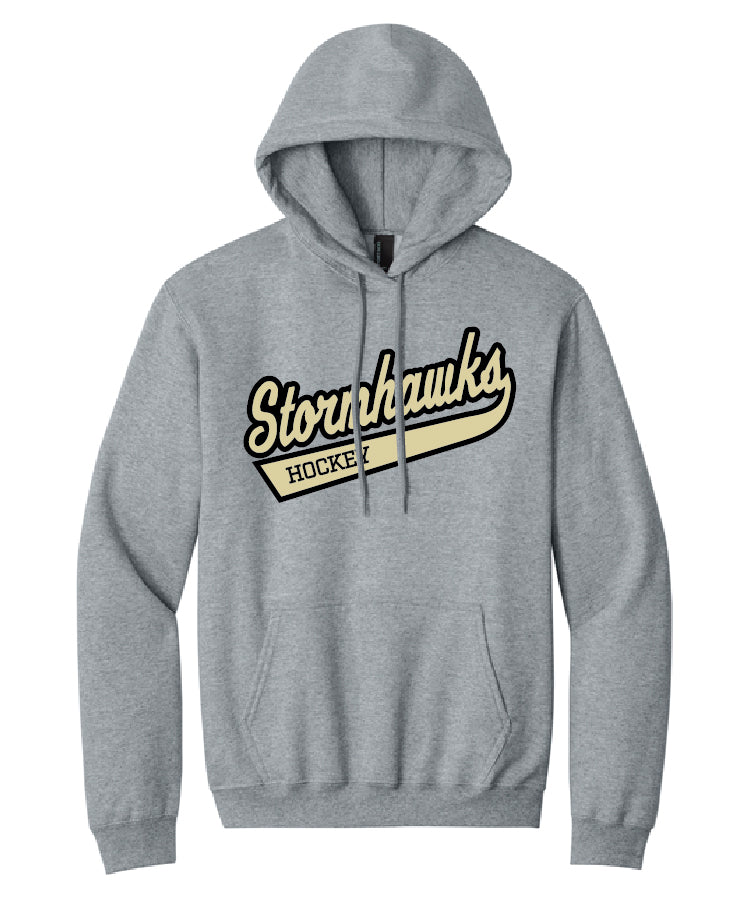 Essential TWILL Hoodie Athletic Heather (adult and youth)