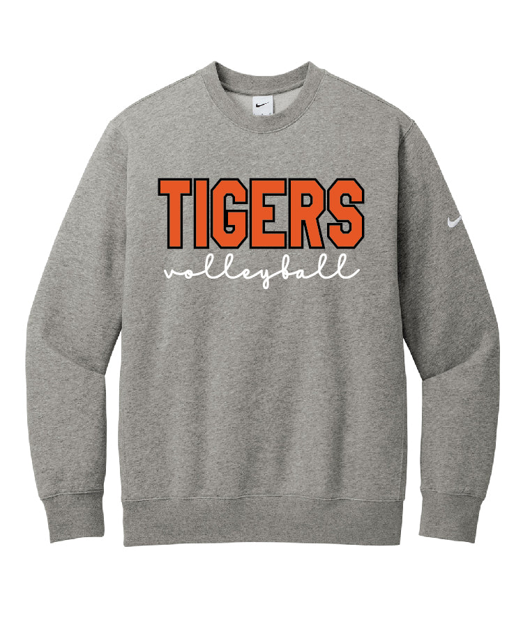 Volleyball Twill Script Grey Heather NIKE Crew