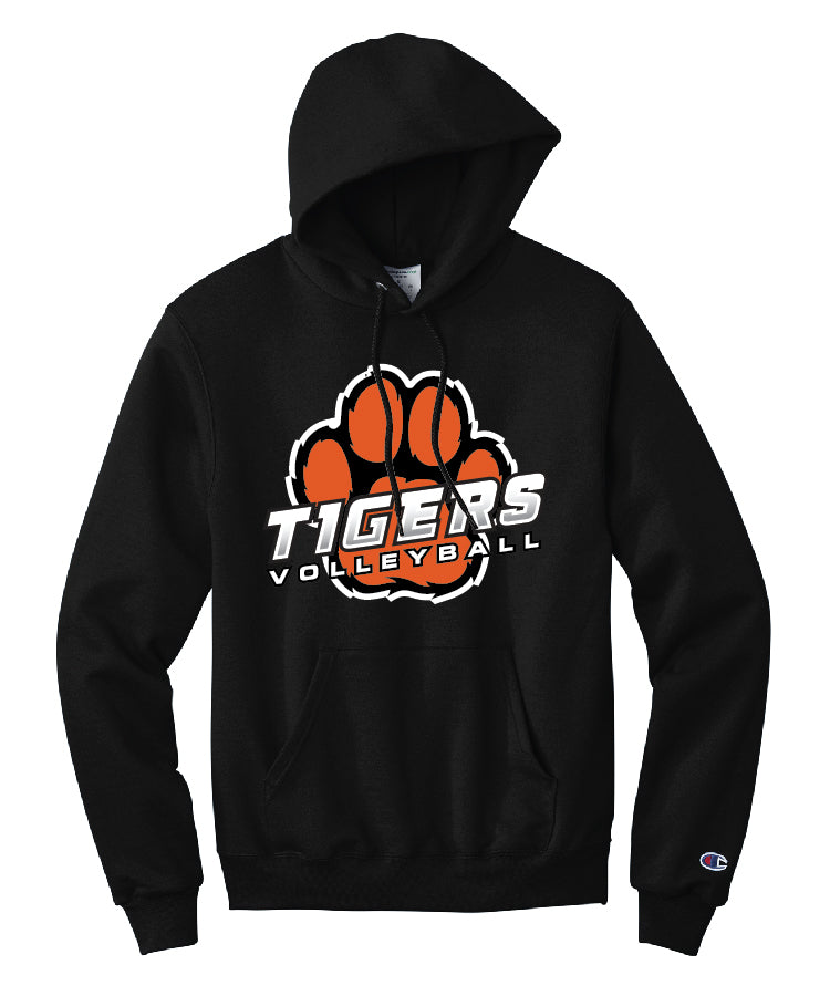 Volleyball Twill Paw Black Champion Hoodie