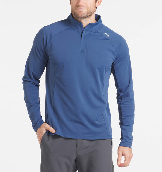 Cavern Blue UNRL HIGHLANDS 1/4 zip