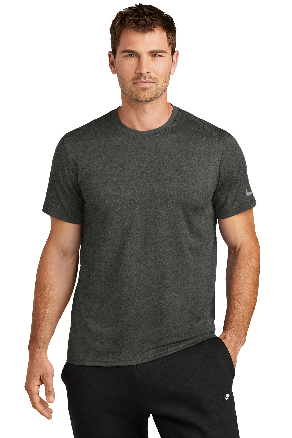 SLP Nike Swoosh Tee Mens  - Dark Smoke Heather