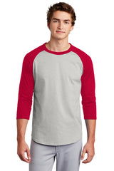 DMCS  Raglan Jersey - Heather Grey\Red- adult and youth