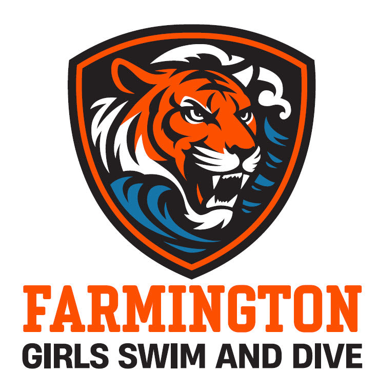 Farmington Swim and Dive window decal