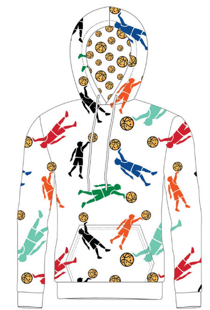 Cookie Jar Sublimated Allover Hoodie - White