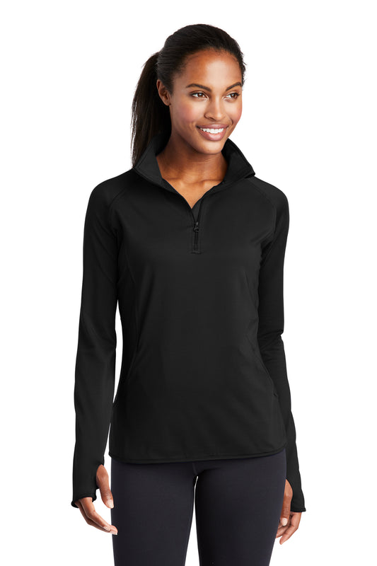 1/4 zip - Black - Women's