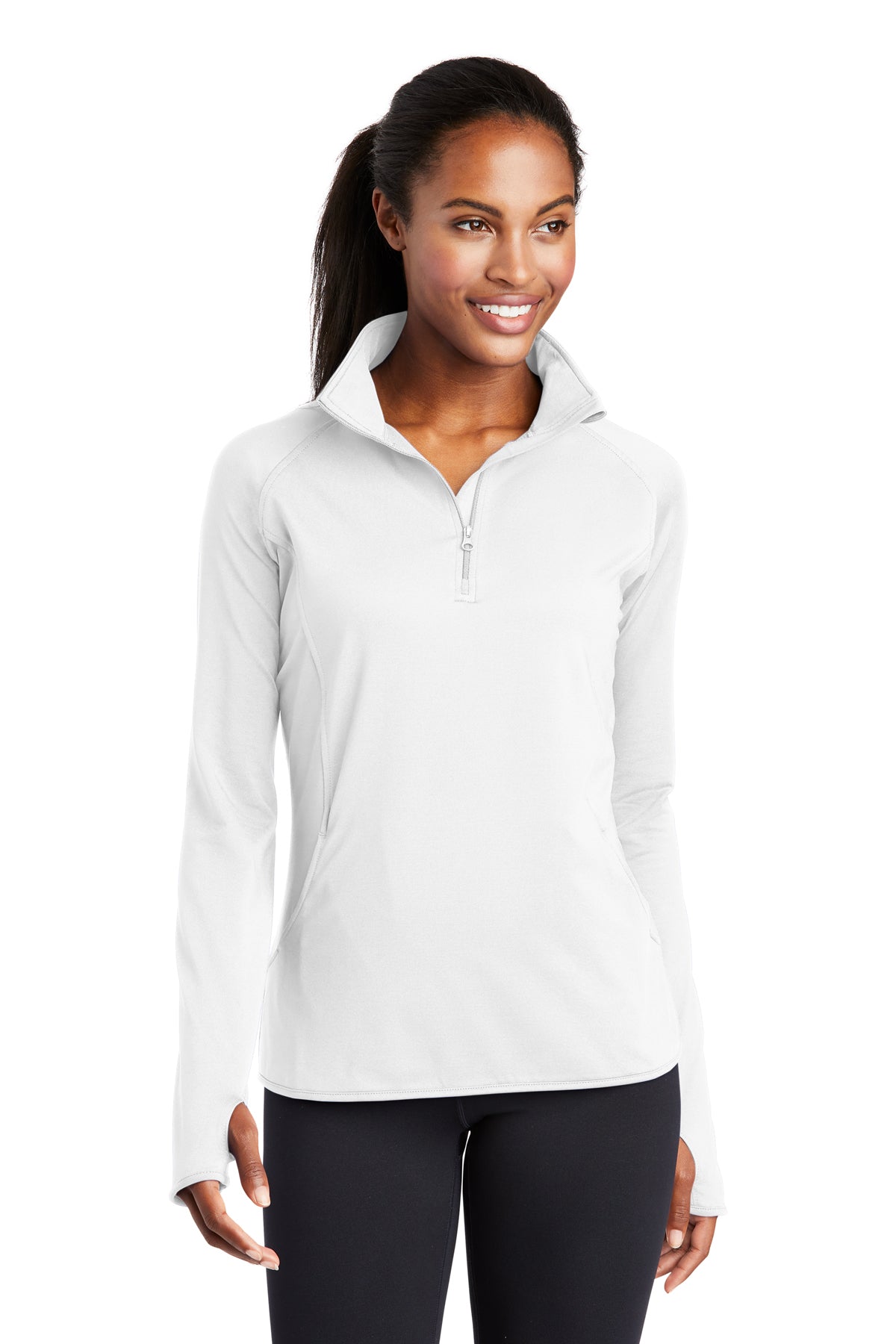 Warriors White 1/4 zip (men and women)