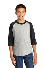 DMCS  Raglan Jersey - Heather Grey\Black - adult and youth