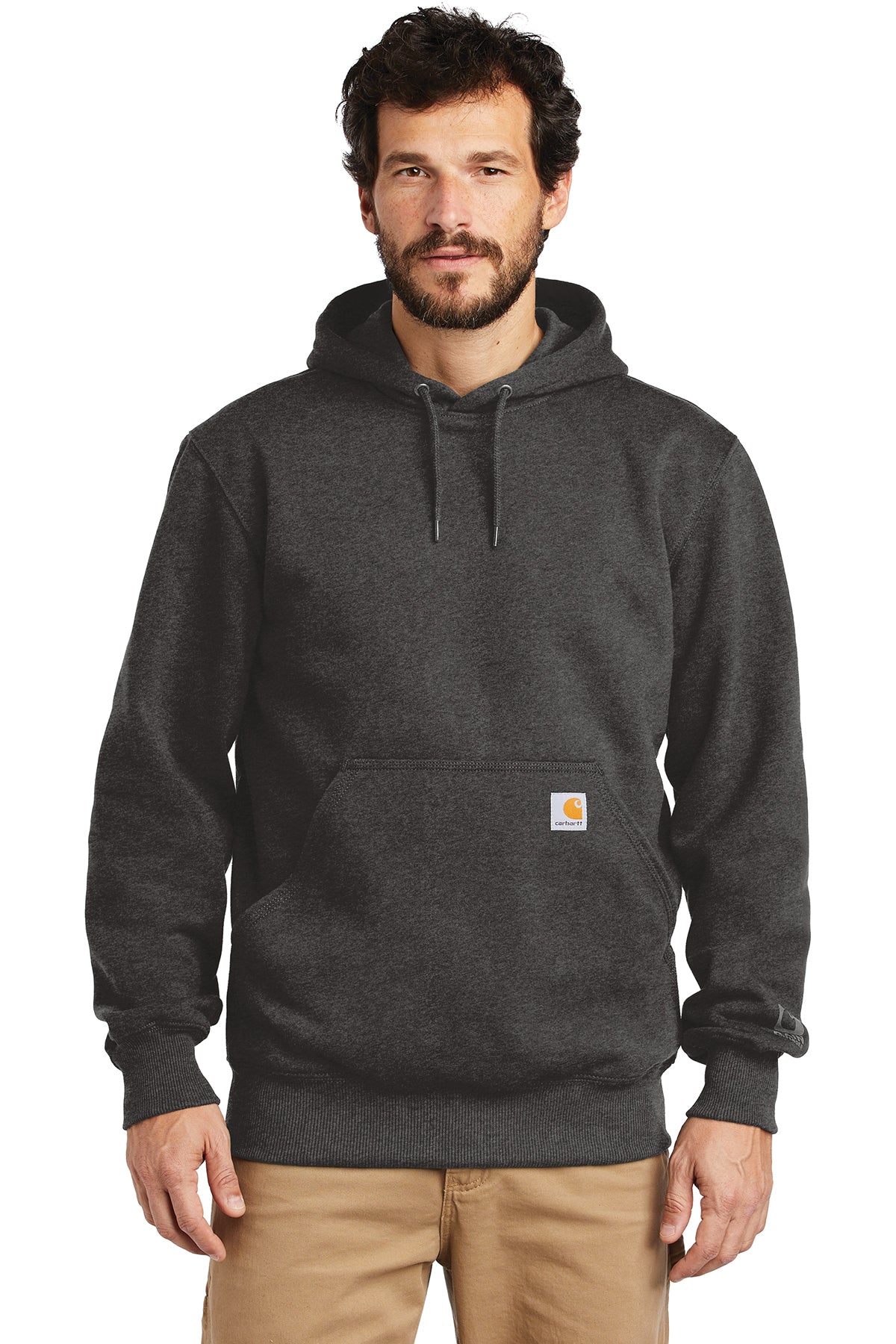 Carhartt ® Rain Defender ® Paxton Heavyweight Hooded Sweatshirt (Black)