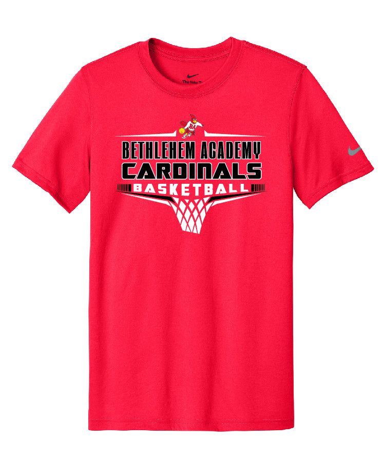 Boys Basketball NIKE tee RED