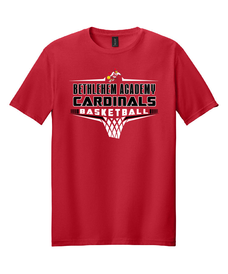 Boys Basketball Tee RED