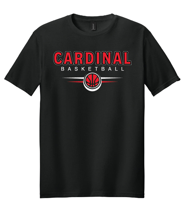 BA Basketball T-Shirt Black Short-sleeved (adult and youth)