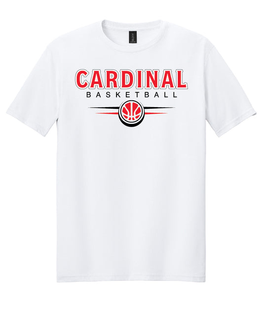 BA Basketball T-Shirt White Short-sleeved (adult and youth)