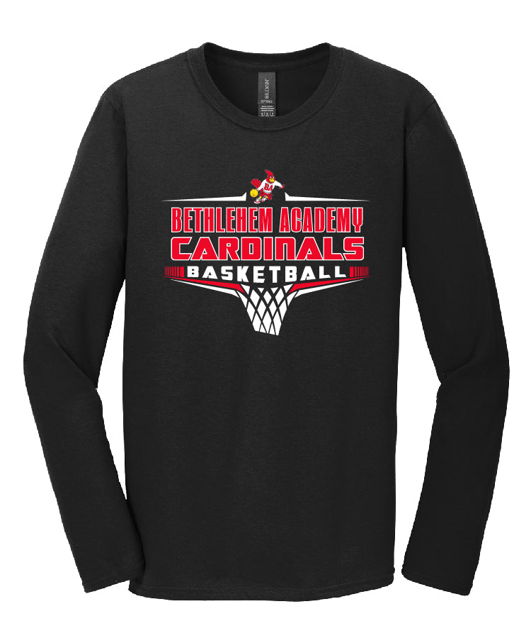 BA Basketball Long Sleeve Tee Black