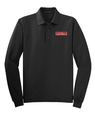 BA Black long sleeve Polo Shirt