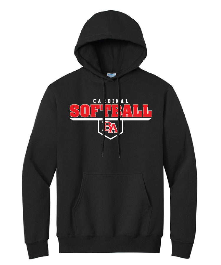 BA Softball Essential Hoodie - Black