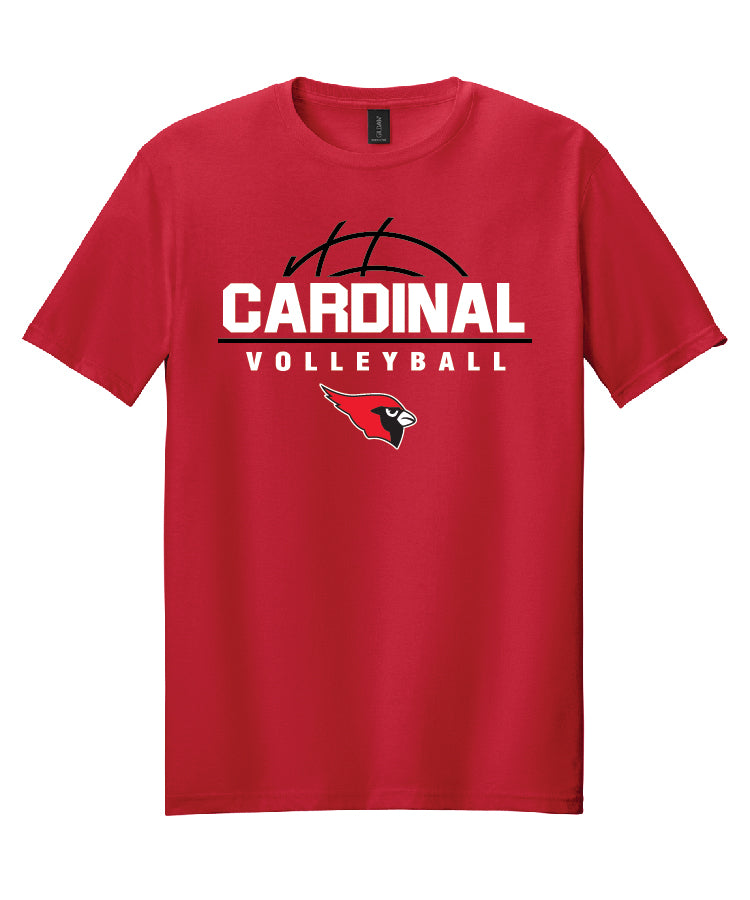 BA Volleyball Tee - Red (adult and youth)