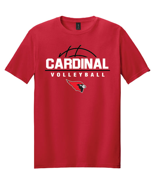 BA Volleyball Tee - Red (adult and youth)