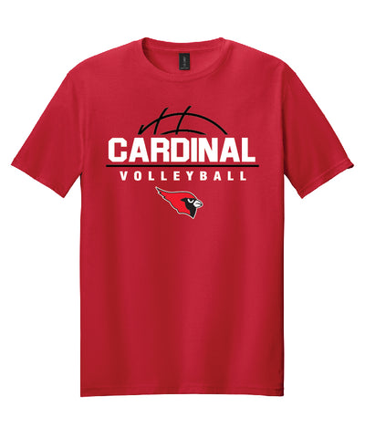 BA Volleyball Tee - Red (adult and youth)