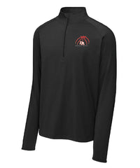 Cardinals Basketball 1/4 zip Black (women and men)