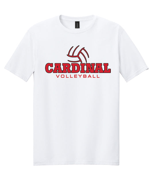BA Volleyball Tee - White (adult and youth)