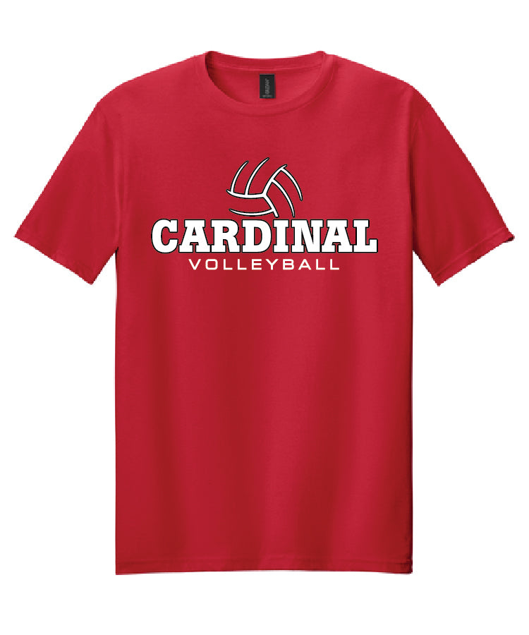 BA Volleyball Tee - Red (adult and youth)