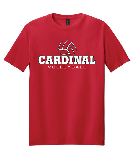 BA Volleyball Tee - Red (adult and youth)