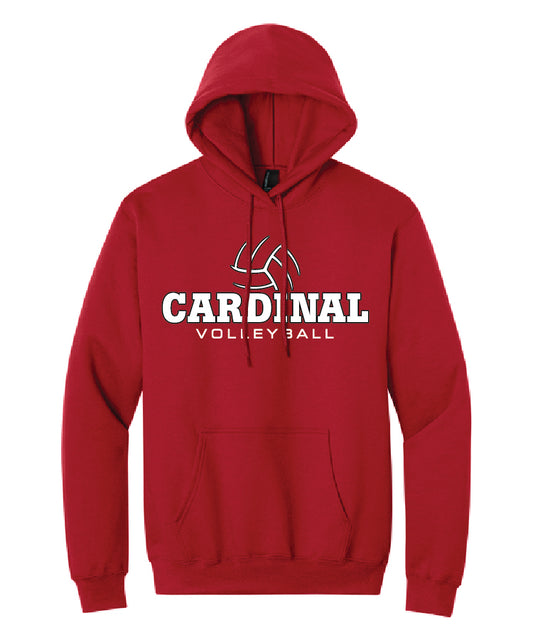 BA Volleyball Team Hoodie - Red (adult and youth)