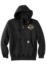 Carhartt ® Rain Defender ® Paxton Heavyweight Hooded Zip Mock Sweatshirt (Black)