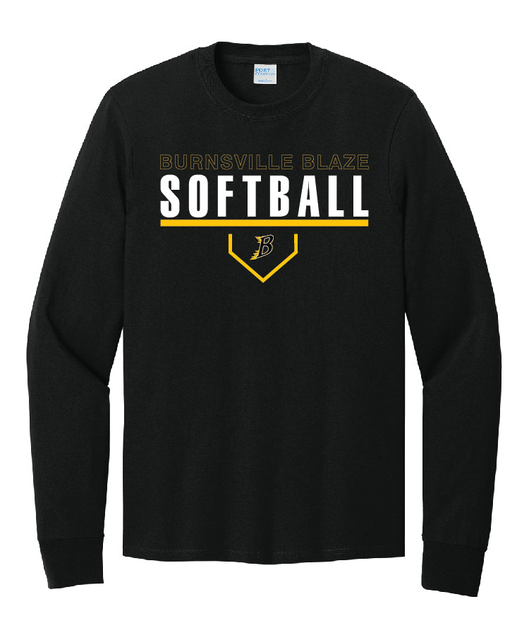 Burnsville Long Sleeve Black Tee