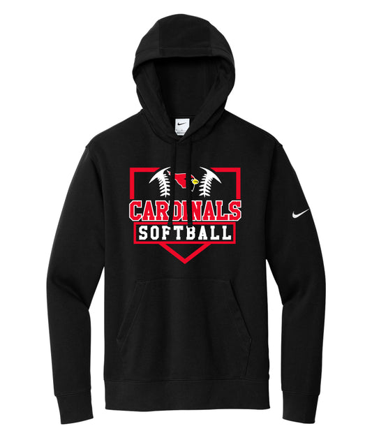 BA Softball NIKE hoodie - Black