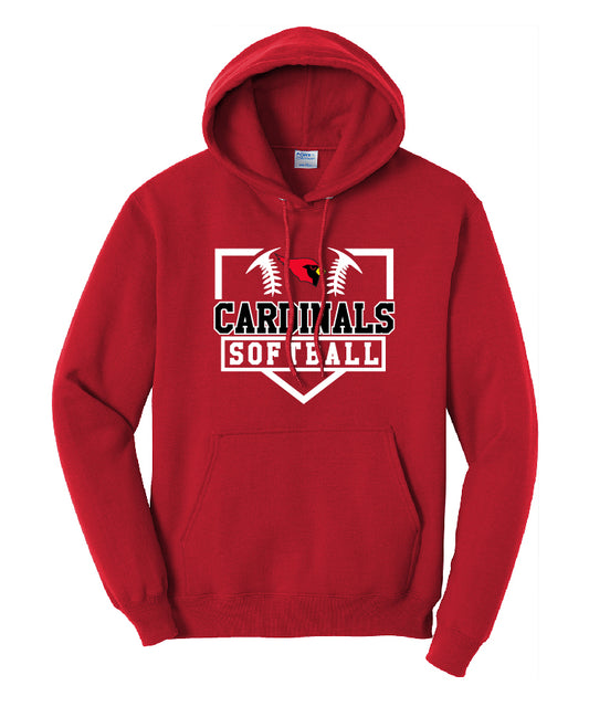 BA Softball Essential Hoodie - RED