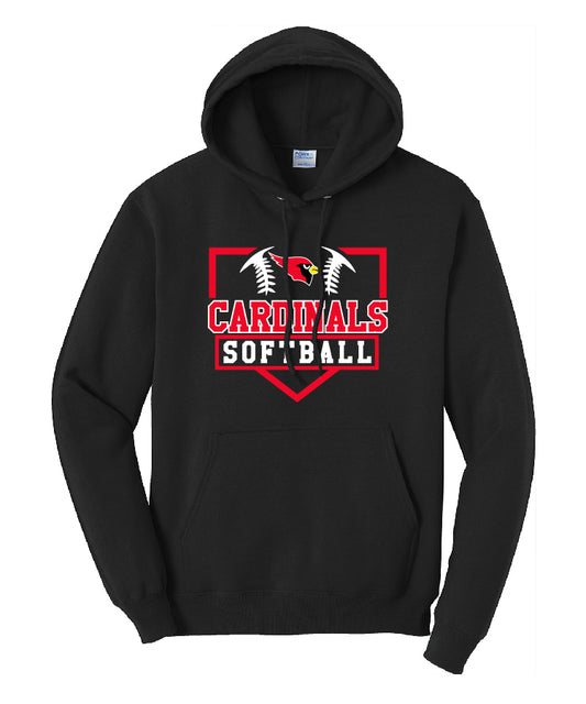 BA Softball Essential Hoodie - Black