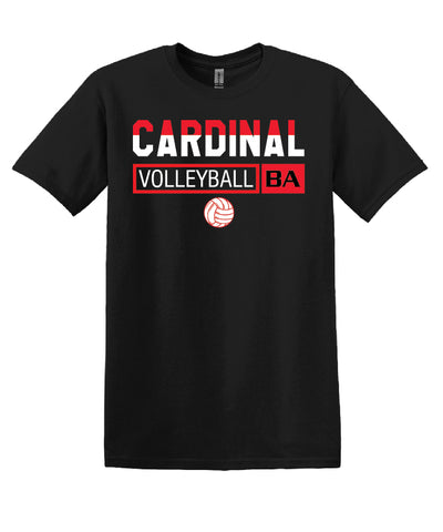 BA Volleyball Tee - YOUTH Black