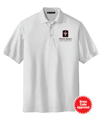 DMCS White Polo Shirt (adult; ladies; youth)